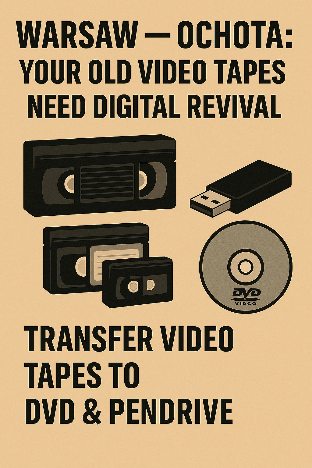 Warsaw - Ochota: Give Your Old Video Tapes a Digital Makeover!